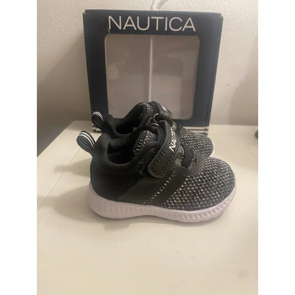 Nautica TNAUTICA T NAUTICA Tiny Towhee Athletic Mesh Sneakers Hook & Loop US 2 M